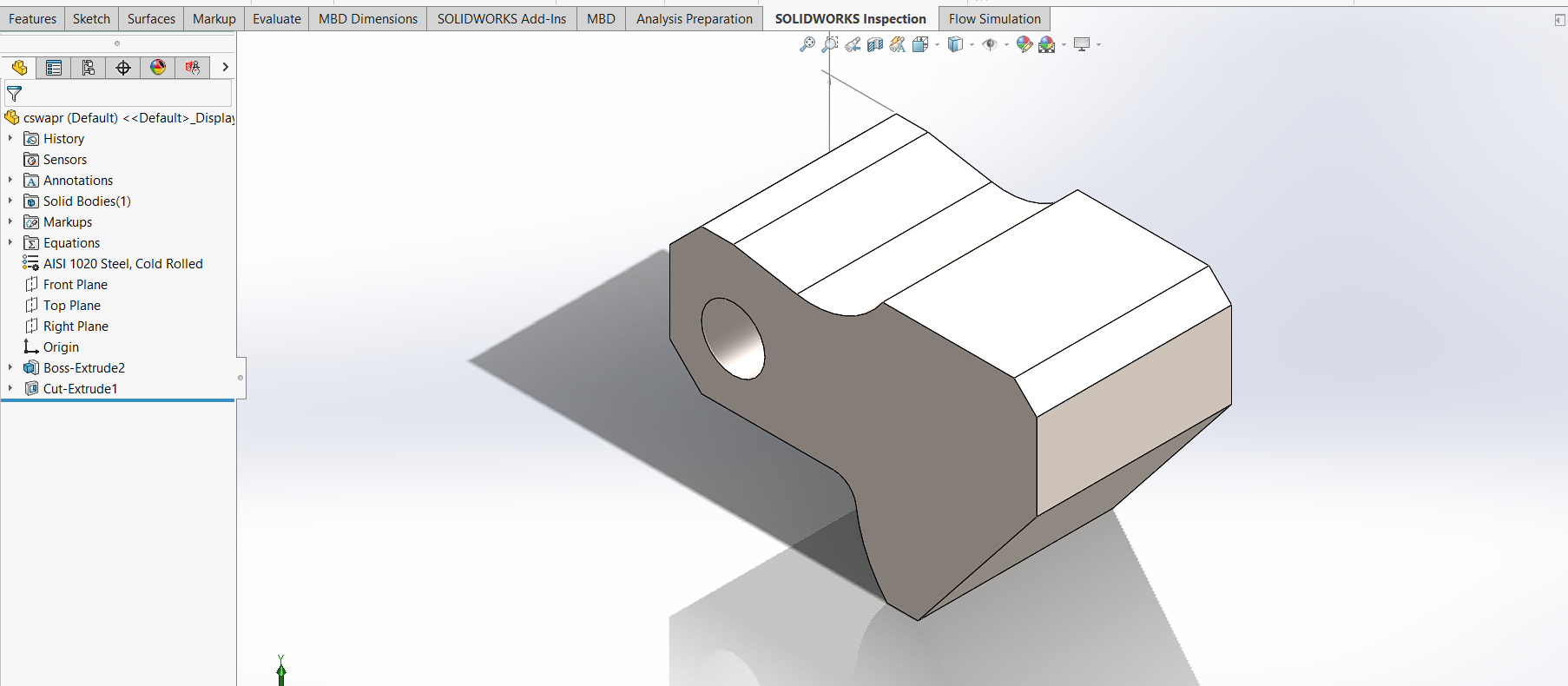 CAD Practice — SolidWorks Exercise